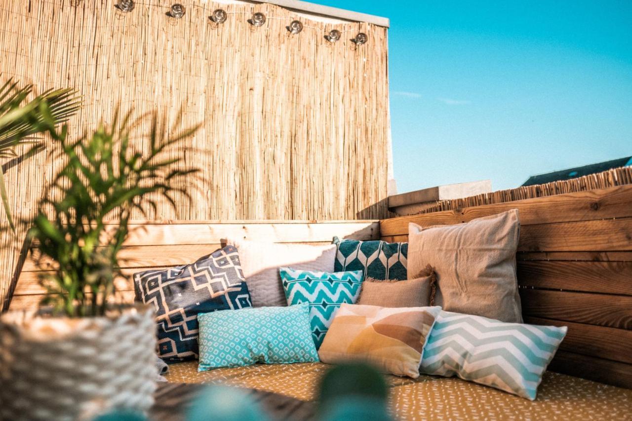 Apartamento The Kalifornia I Stilvoll Mit Urlaubsfeeling I Dachterrasse I Klima Karlsruhe Exterior foto