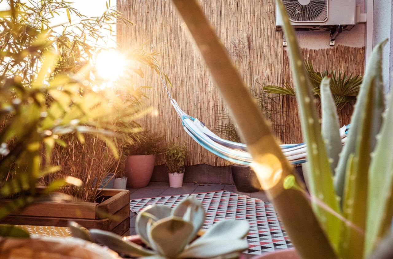 Apartamento The Kalifornia I Stilvoll Mit Urlaubsfeeling I Dachterrasse I Klima Karlsruhe Exterior foto