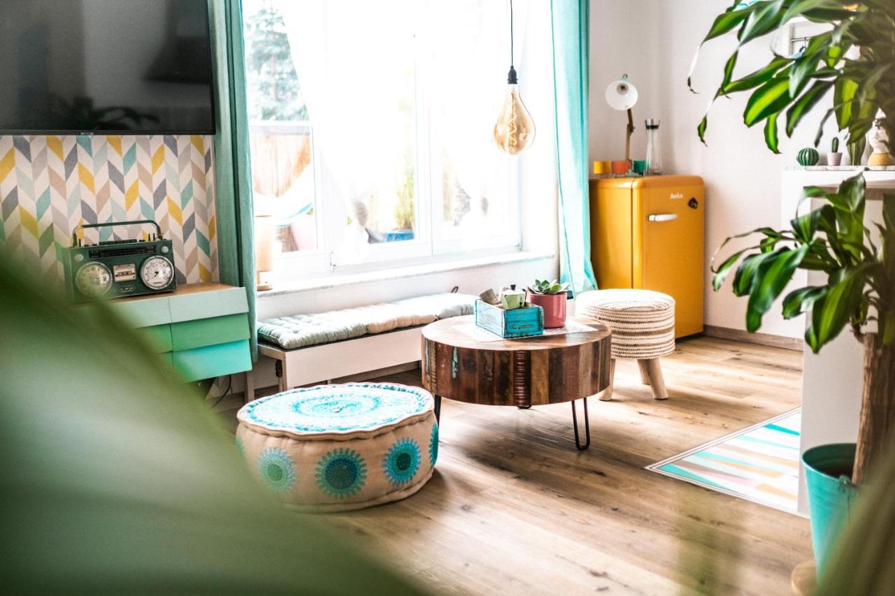 Apartamento The Kalifornia I Stilvoll Mit Urlaubsfeeling I Dachterrasse I Klima Karlsruhe Exterior foto