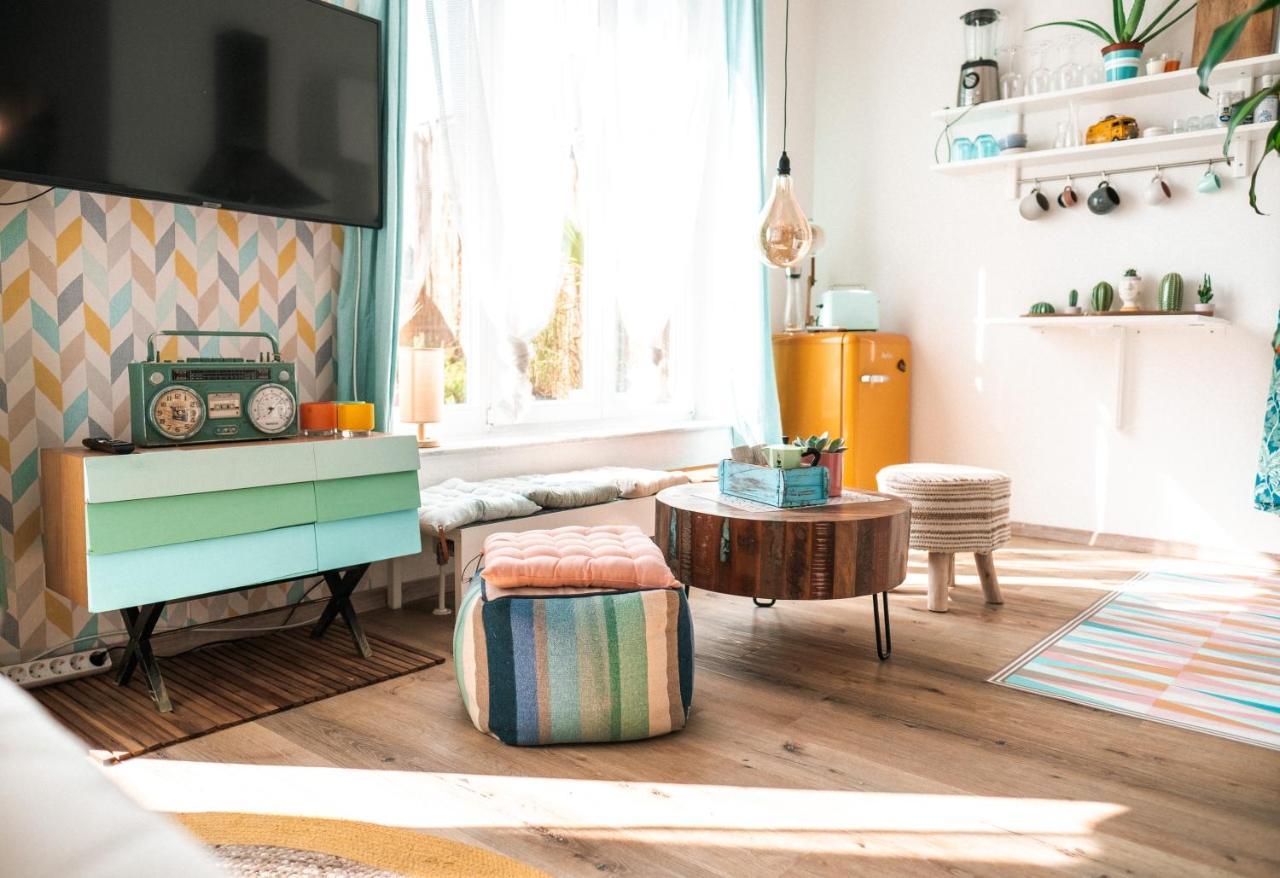 Apartamento The Kalifornia I Stilvoll Mit Urlaubsfeeling I Dachterrasse I Klima Karlsruhe Exterior foto